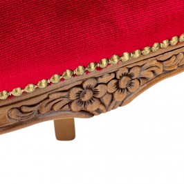 Poltrona con Sgabelli in Stile Barocco