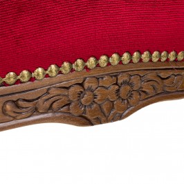 Poltrona con Sgabelli in Stile Barocco