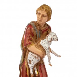 Pastorello con agnello Landi 6 cm