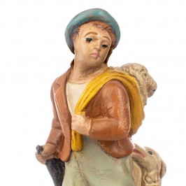 Pastore con Pecore in Gesso 15 cm