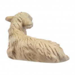 Pecora Seduta 20 cm in Gesso