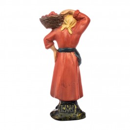 Contadina con Cesto in Gesso