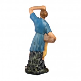 Pastore con Cesta in Gesso