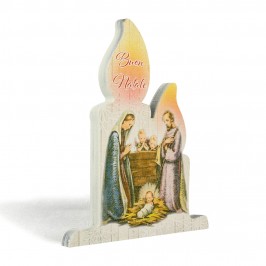 Candela Natalizia con Natività