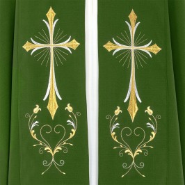 Piviale Ricamo Croce Stilizzata