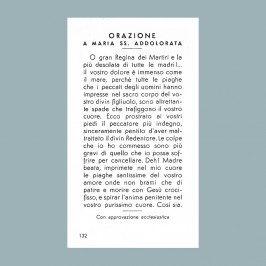 Immaginetta Beata Vergine...