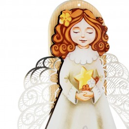 Magnete in Legno Angelo di Dio