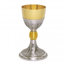 Calice Messa Ottone Cesellato