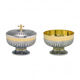 Set Patena e Pisside in Ottone