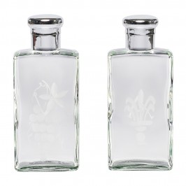 Coppia Bottiglie Acqua e Vino