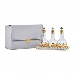 Astuccio con 3 Fiaschette...