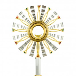 Ostensorio con Pietre Blu e...