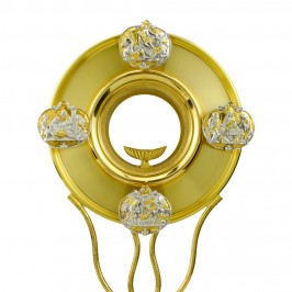 Ostensorio in Ottone h 28 cm
