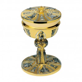 Pisside in Ottone Cesellato