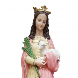 Statua Sant'Agnese h 110 cm