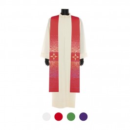 Stola Ricamata in Misto Lana