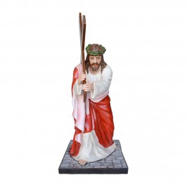 Statua Gesù Cadente h 127 cm